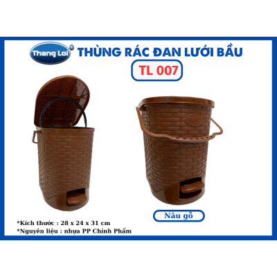 THÙNG RÁC BẦU -NHỎ  TL 007