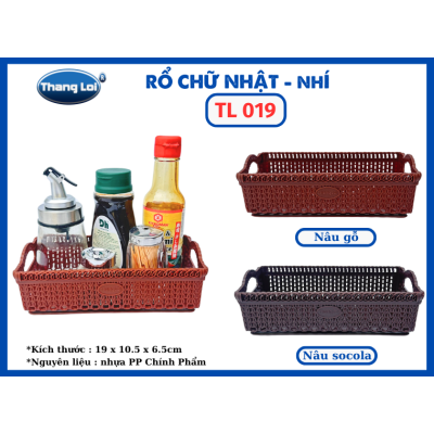 RỔ CHỮ NHẬT - NHÍ  TL 019