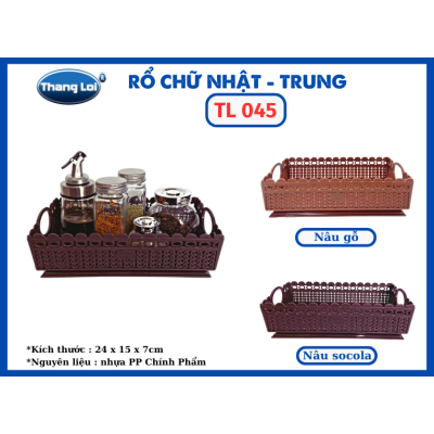 RỔ CHƯ NHẬT - TRUNG  TL 045