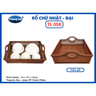 RỔ CHỮ NHẬT -ĐẠI TL 058