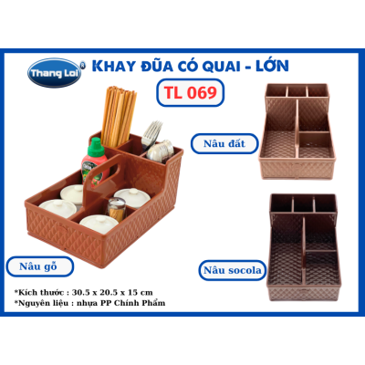 KHAY ĐŨA CÓ QUAI-LỚN  TL 069