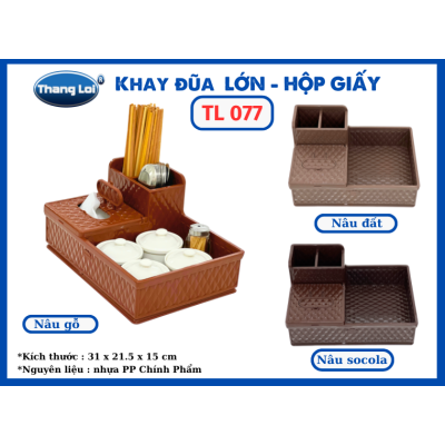 KHAY ĐŨA LỚN - HỘP GIẤY  TL 077