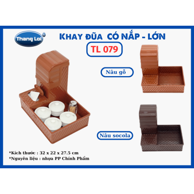 KHAY ĐŨA CÓ NẮP -LỚN TL 079