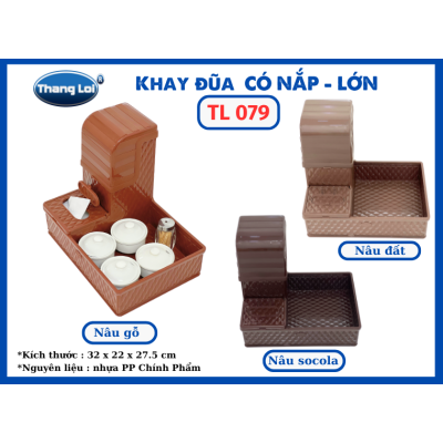 KHAY ĐŨA CÓ NẮP -LỚN TL 079
