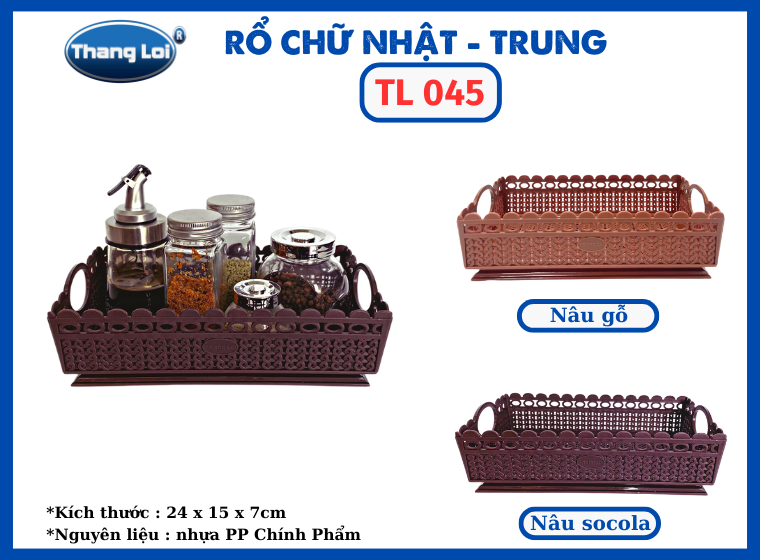 RỔ CHƯ NHẬT - TRUNG  TL 045