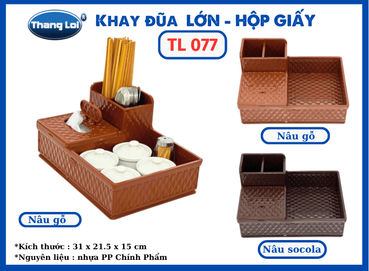 KHAY ĐŨA LỚN - HỘP GIẤY  TL 077