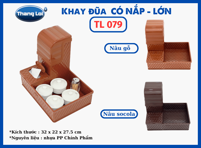 KHAY ĐŨA CÓ NẮP -LỚN TL 079
