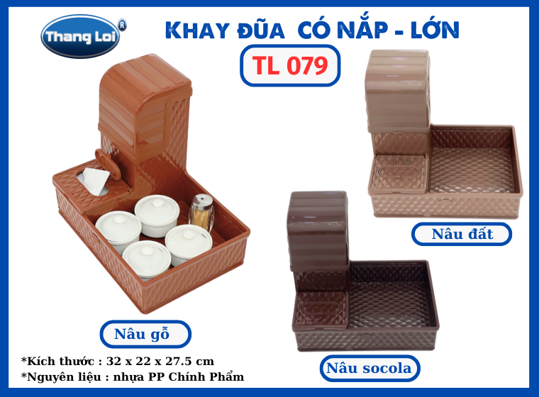 KHAY ĐŨA CÓ NẮP -LỚN TL 079