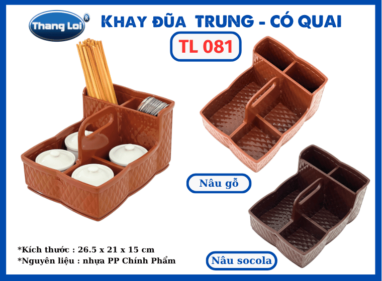 KHAY ĐŨA CÓ QUAI -TRUNG  TL 081