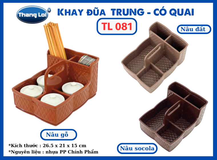 KHAY ĐŨA CÓ QUAI -TRUNG  TL 081